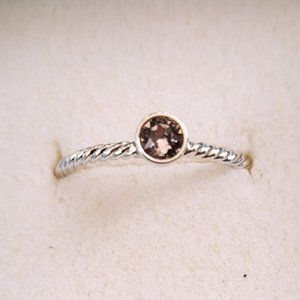 Birthstone Ring June pale pink size 10 (R3125-10)